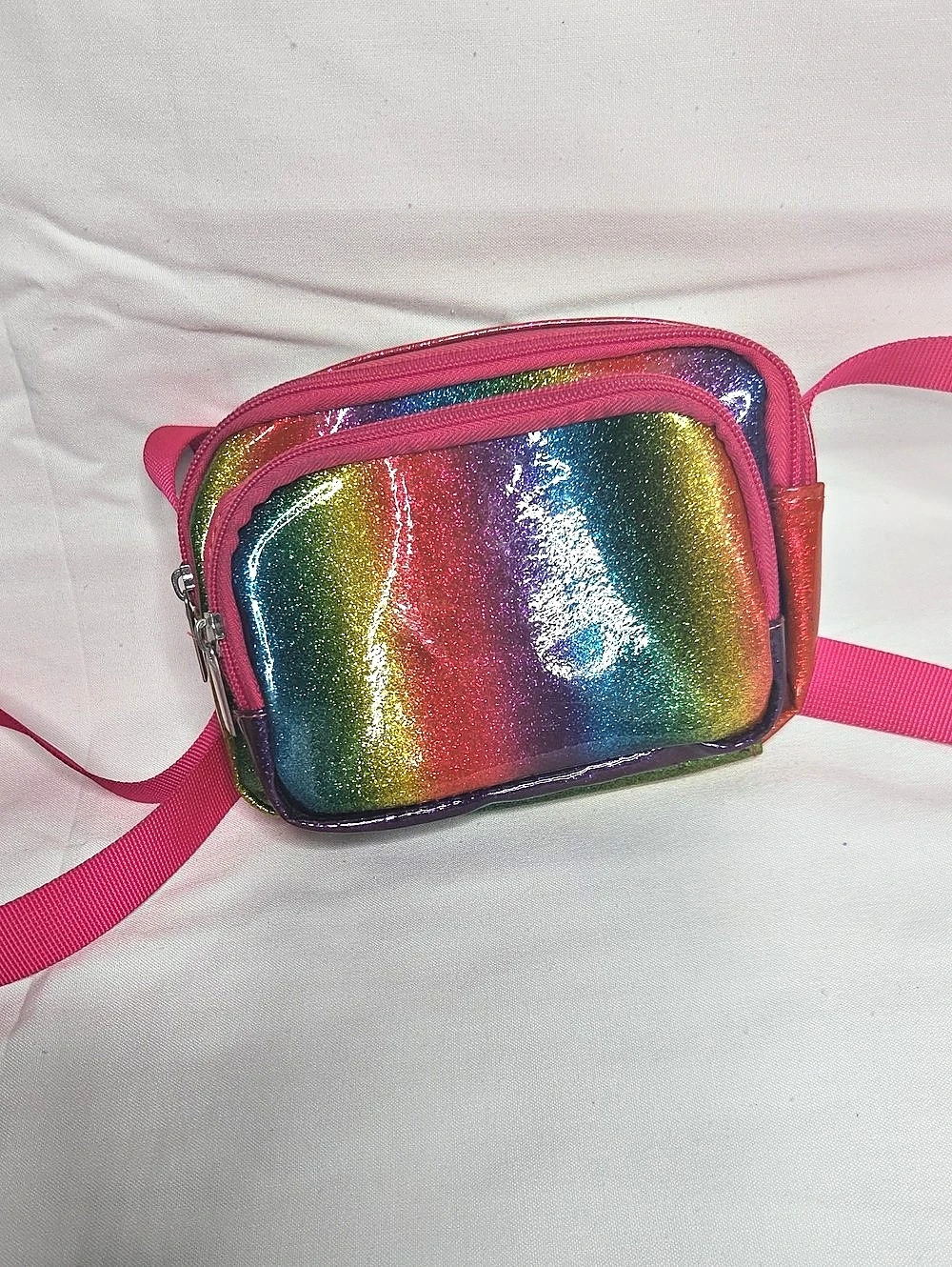 Rainbow Metallic Crossbody Bag